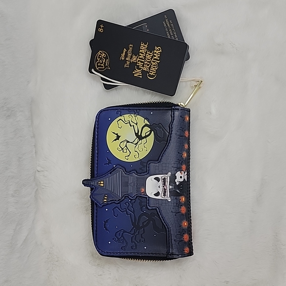 Loungefly Disney Nightmare Before Christmas Jack Skellington House Zip Wallet - Picture 2 of 8